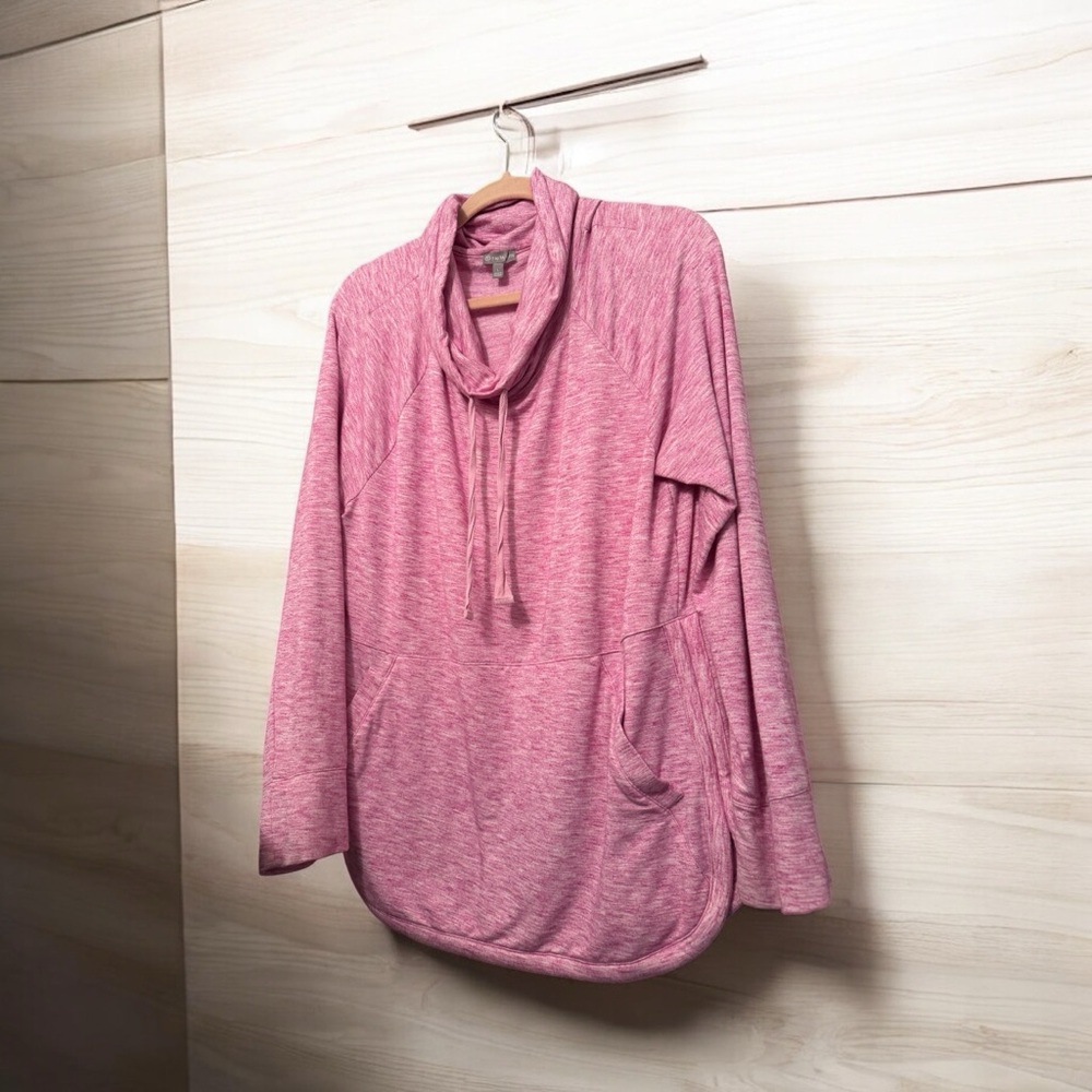 Talbots Pink Cowl Neck Sweatshirt